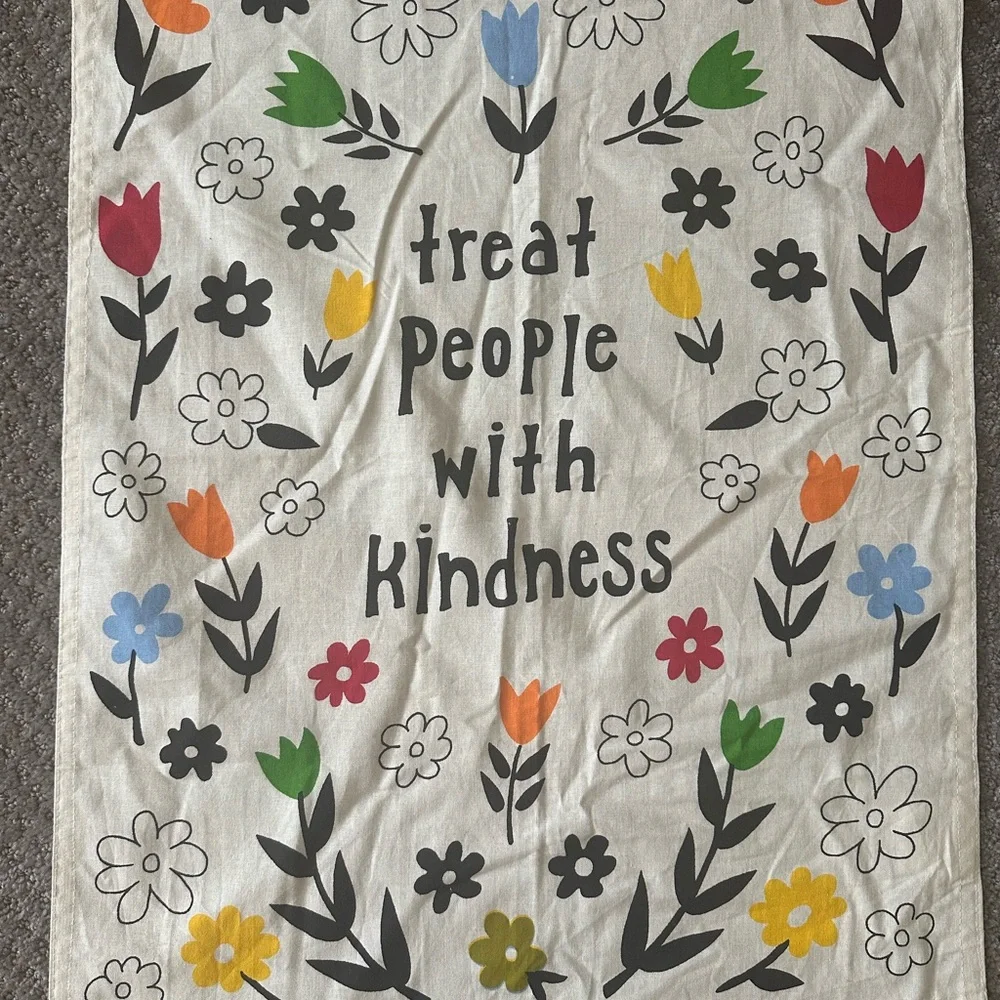 Tapestries set of 3 - floral inspirational with grommets for easy hanging